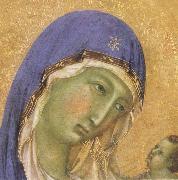 Duccio di Buoninsegna Detail of The Virgin Mary and angel predictor,Saint oil painting on canvas